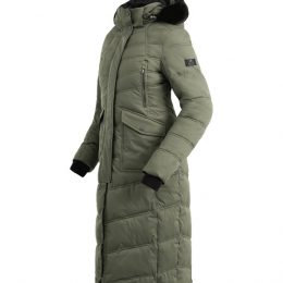 PIUMINO LUNGO SAPHIRA CON CAPPUCCIO Donna, Giacche Outdoor 